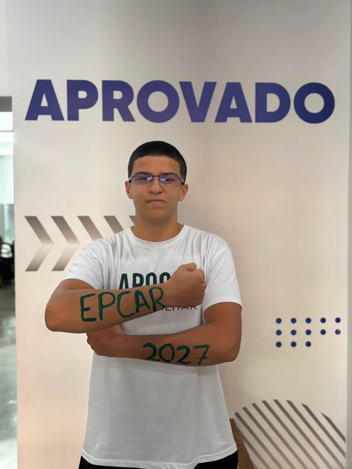Aluno do Pré-militar do Apogeu